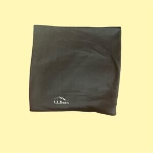 L.L. Bean Black Fleece Neck Gaiter OSFA | Recycled Fabric Thermal Face Warmer